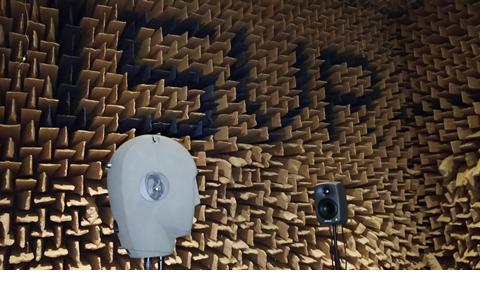 Measuring a HRTF in our large Anechoic Chamber