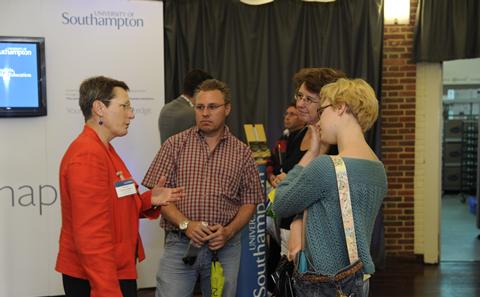 Volunteering at an open day