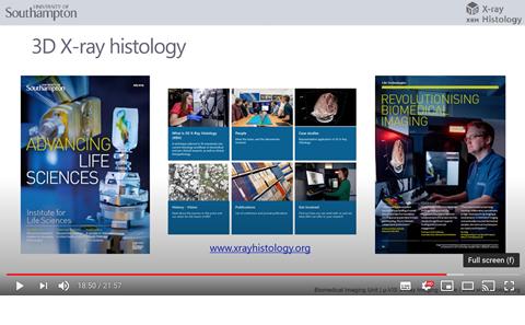 X-ray Histology at Southampton An overview