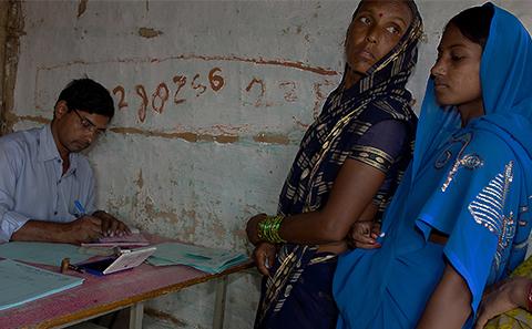 Women queueing for doctor