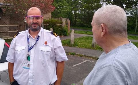 Coastguard receiving PPE