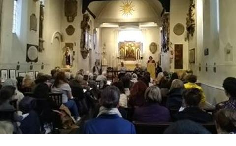 at the celebration event in April 2019