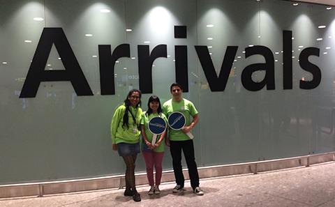 Our meet and greet team at the airport