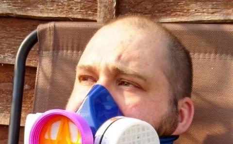 Converted respirator