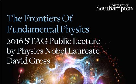 2016 STAG public lecture by Physics Nobel Laureate David Gross