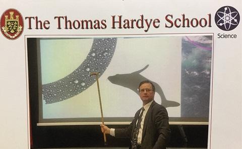 Prof Leighton presenting