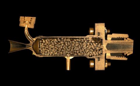 CT image of a small satellite thruster