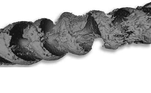 Volume rendering of shells invert space