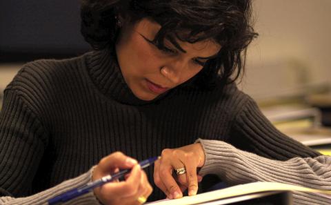 Image of student studying