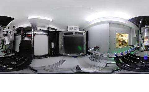 360° view of the inside of the XRH scanner