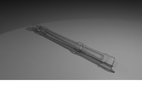 CT image of recorder made by Pierre Jaillard