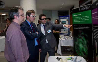 3D movies flying through display