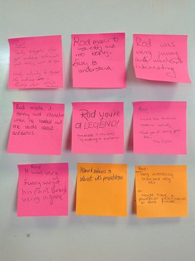 Feedback from the students