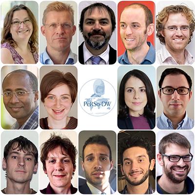 Photo montage of the University of Southampton PeRSo team
