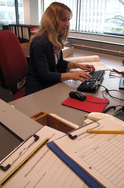 Searchroom reception