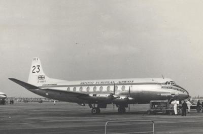 The Vickers Viscount turboprop aircraft