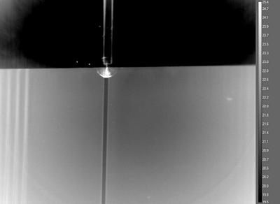 Optical fibre delivering mid-IR radiation to photonic device