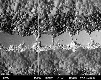 Fig 5 Surface characterisation scans of additively manufactured heat exchangers