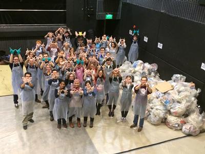 Dozens of waste warriors