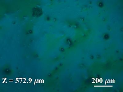 Stainless steel under microscope