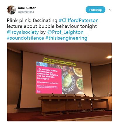 One of many supportive tweets from the evening