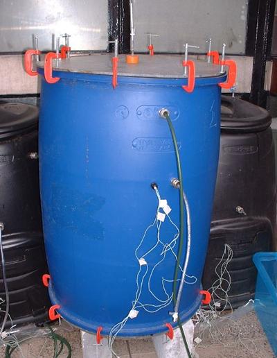 Forced aeration composting