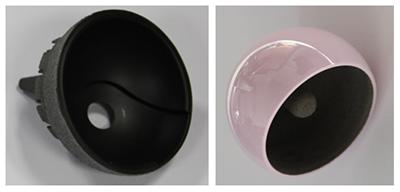 Ceramic Ball and Polymer Matrix Composite Socket Hip Resurfacing Implant Concepts