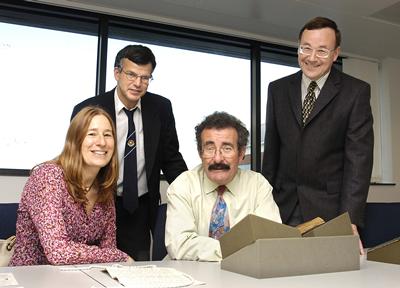 Parkes staff members with Professor Robert Winston