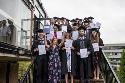 Chemistry Graduates celebrate degree success and Athena SWAN Silver in high resolution
