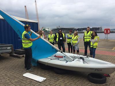 Blindfolded boatbuilding at NOC