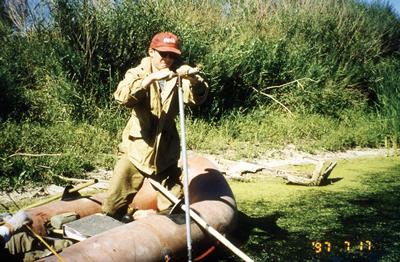 Sampling from the bed of the River Nura