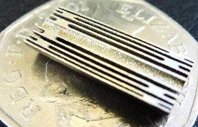 Fig 3 Selective laser melted (SLM) high temperature heat exchanger component