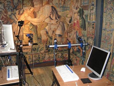 Our researchers worked on insitu monitoring of tapestry degradation using strain based optical techniques