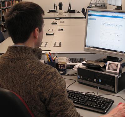 The archivist on duty