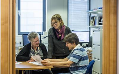 Professor Anne Rogers and her team