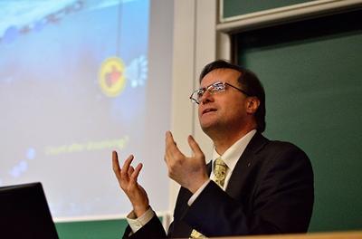 Professor Tim Leighton presenting