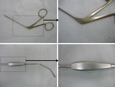 Variation of surface finishes between surgical instruments