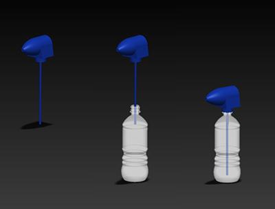 A portable StarStream nozzle will fit any drinking water bottle