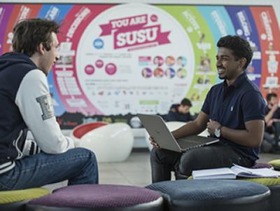 Two students sat at SUSU