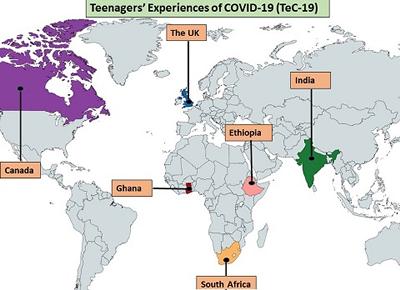 Map of research study countries