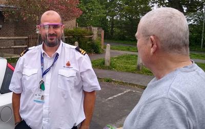 Coastguard receiving PPE 
