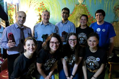 A group of researchers and students