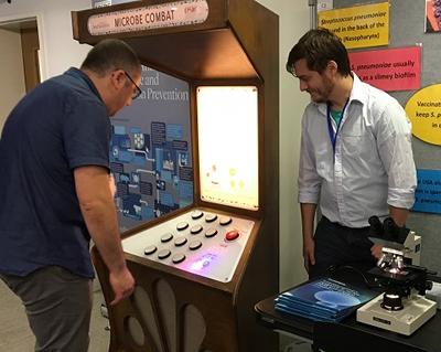 Robert Hull with exhibit