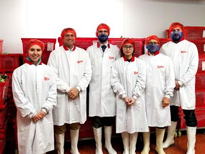 NAMRIP team visiting Vitacress site