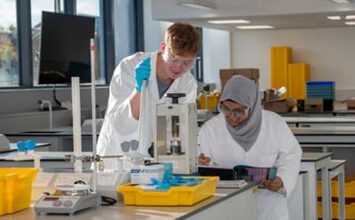 Students in a laboratory