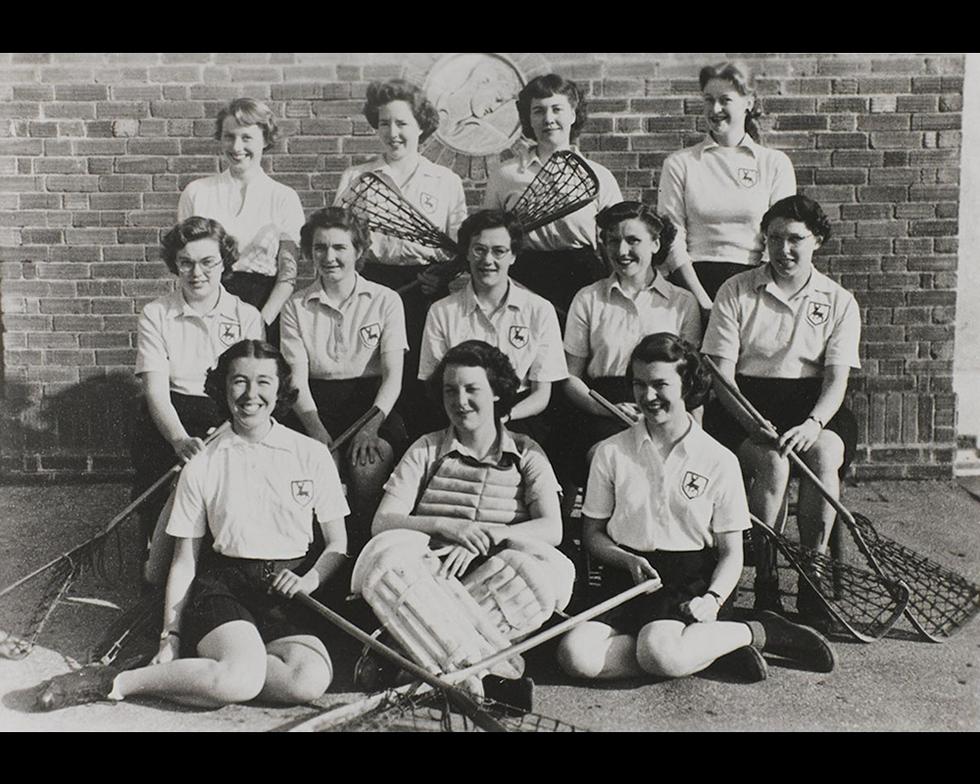 Sports: Women's lacrosse team, 1953-4