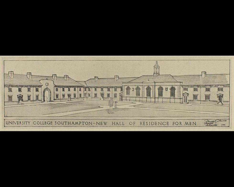 Student accommodation: Proposed men's hall of residence, 1930s