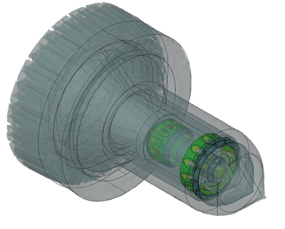 AM25 nominal to actual comparison overview, with section of interest highlighted