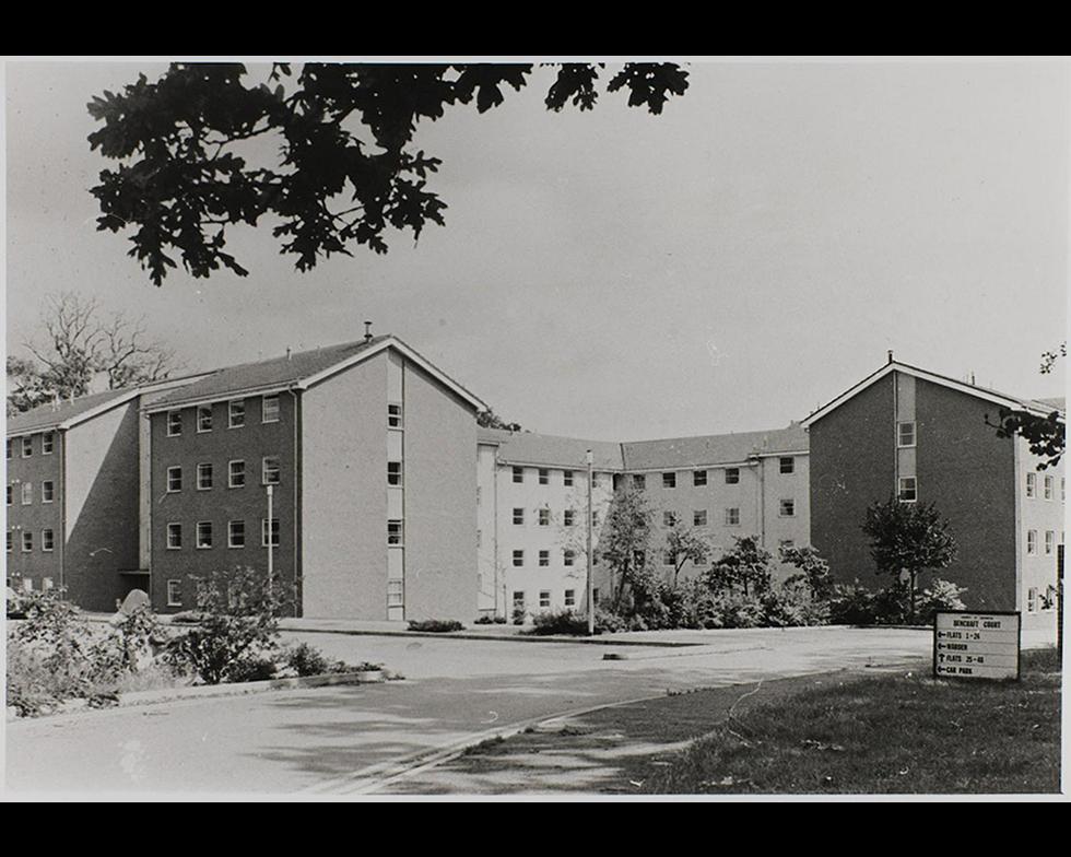 Student accommodation: Bencraft Court hall of residence, 1980s