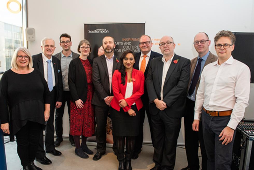 Arts and culture leaders from the City of Southampton, University of Southampton and representatives from Arts Council England come together to celebrate a shared commitment to creativity